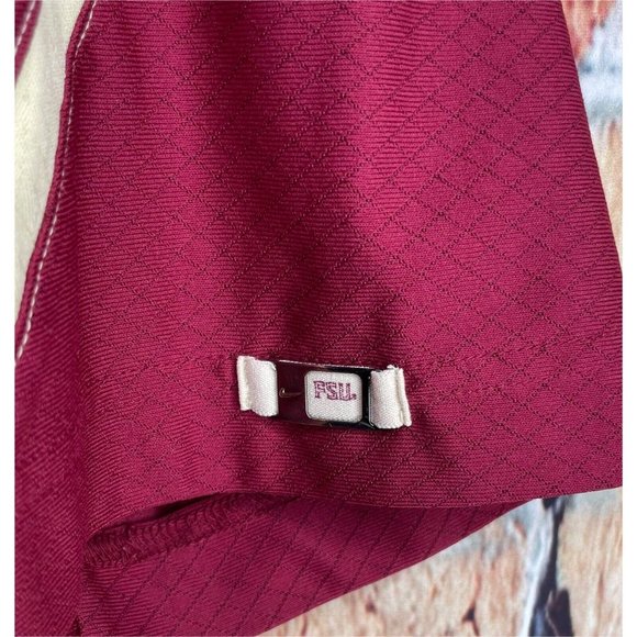 Florida State University Seminoles FSU Nike Dri-Fit Large Mens Garnet Polo Shirt - Picture 4 of 5